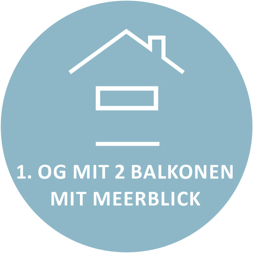 1. Obergeschoss mit Meerblick